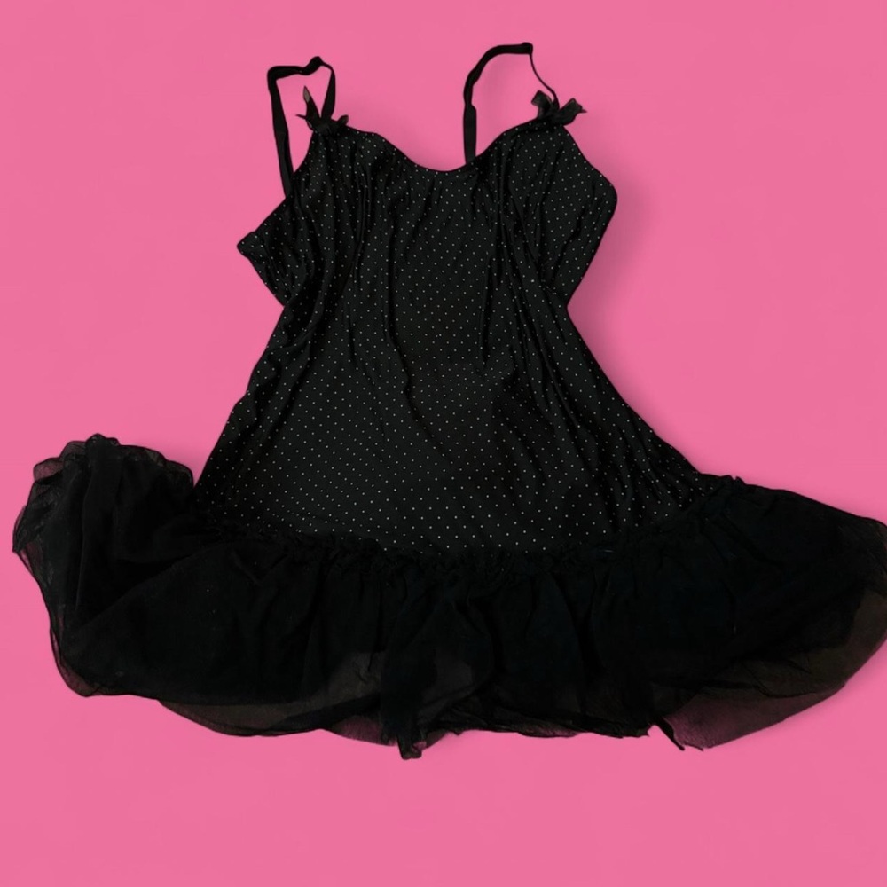 Victoria secret Black polka dot top